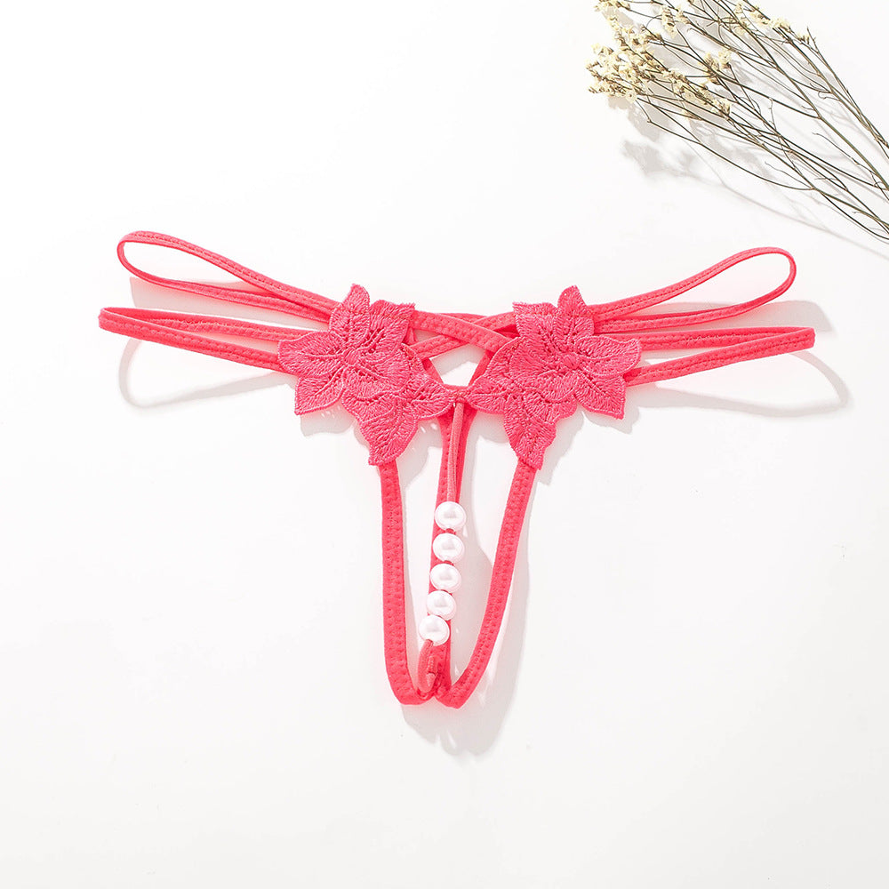 Fun underwear with adjustable settings that can be inserted into large pearl t-shirts - StripSilk