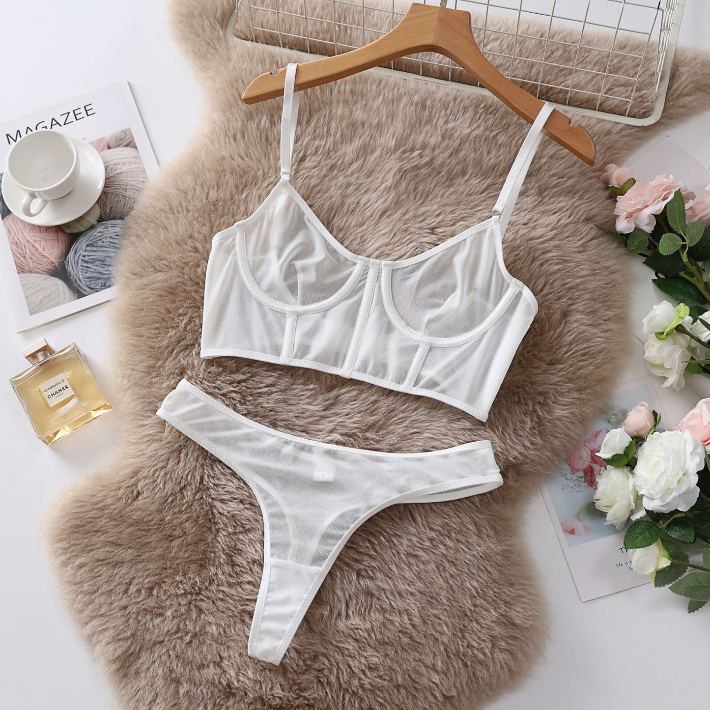 Sexy Transparent Lingerie Set - StripSilk