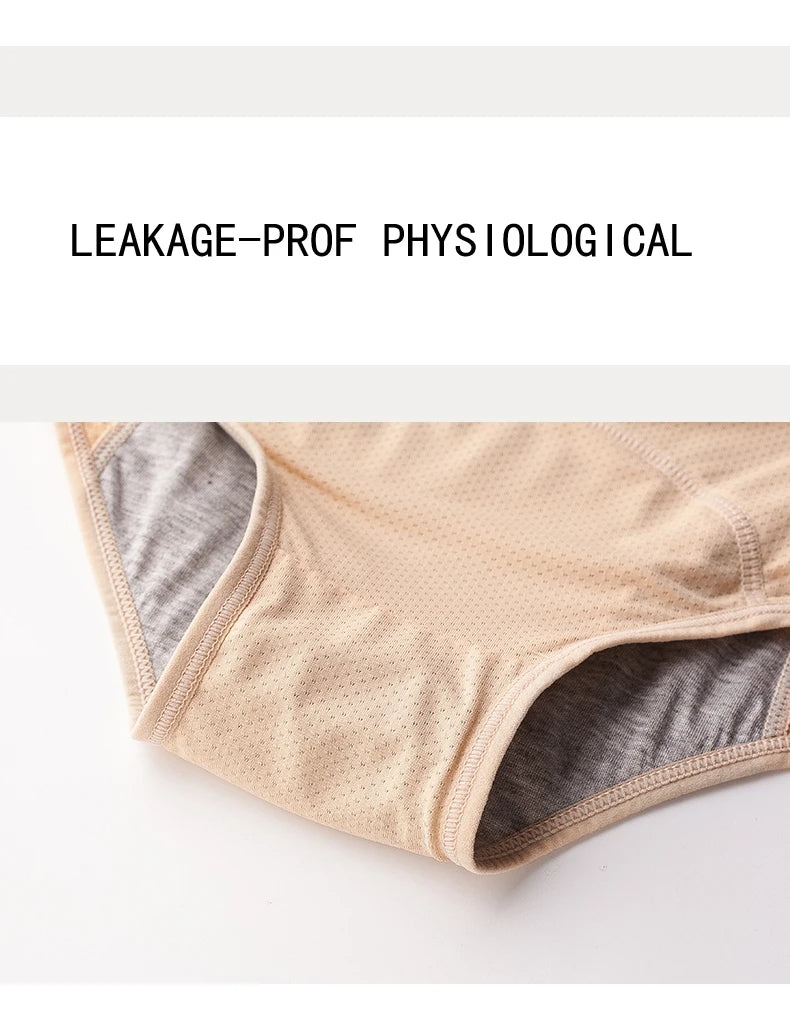 Menstrual Briefs Leak Proof Incontinence Environmetal Underwear Period Panties High Warm Female Women Sexy Pants - StripSilk