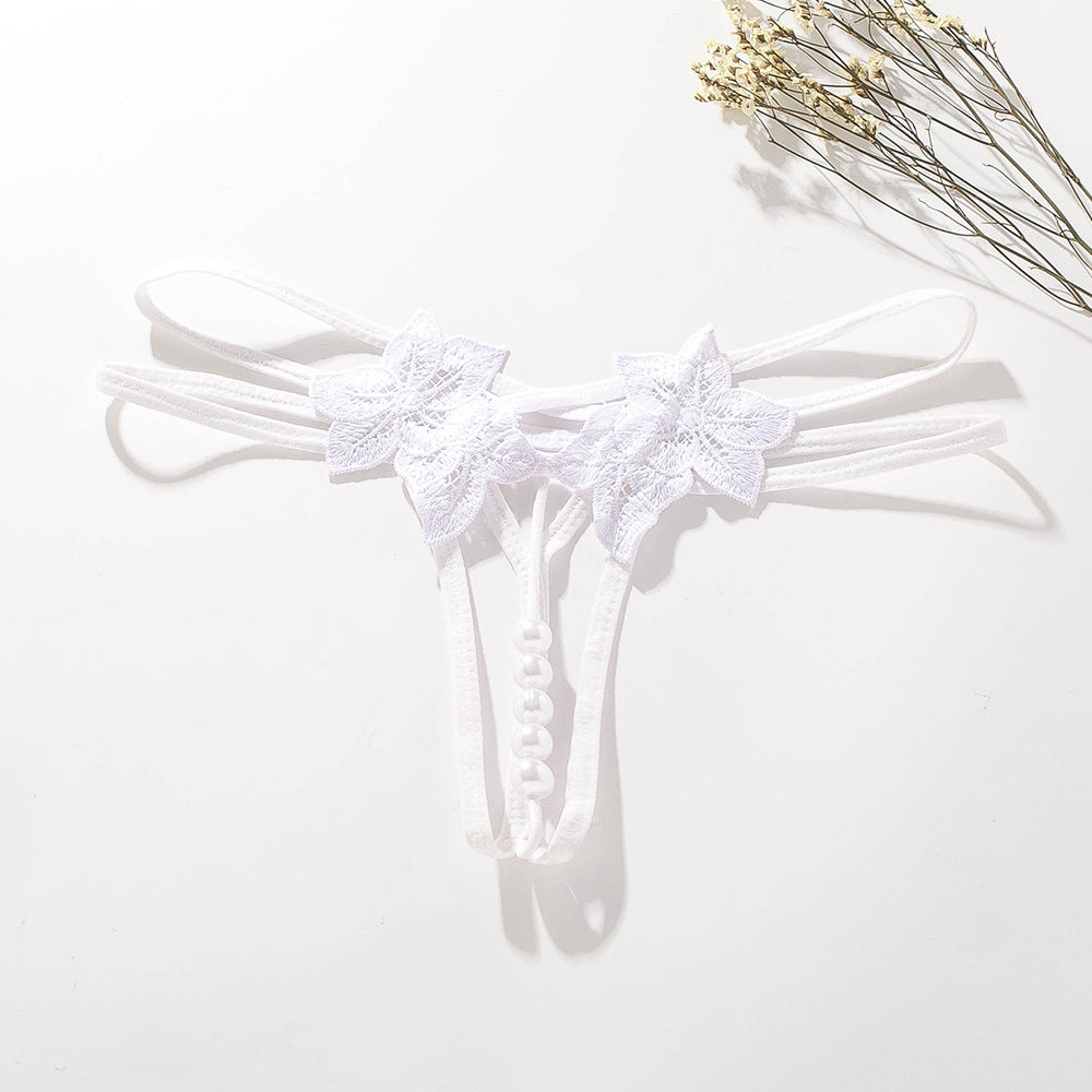 Fun underwear with adjustable settings that can be inserted into large pearl t-shirts - StripSilk