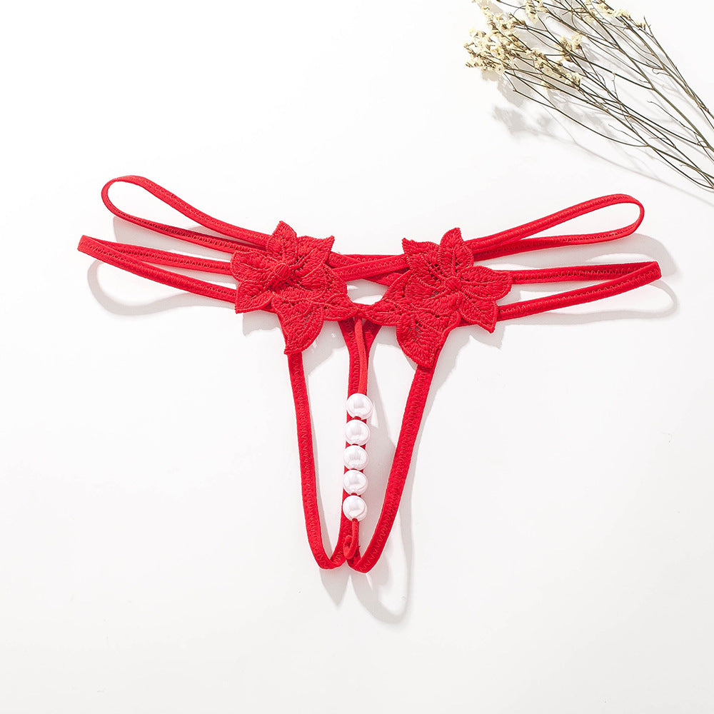 Fun underwear with adjustable settings that can be inserted into large pearl t-shirts - StripSilk