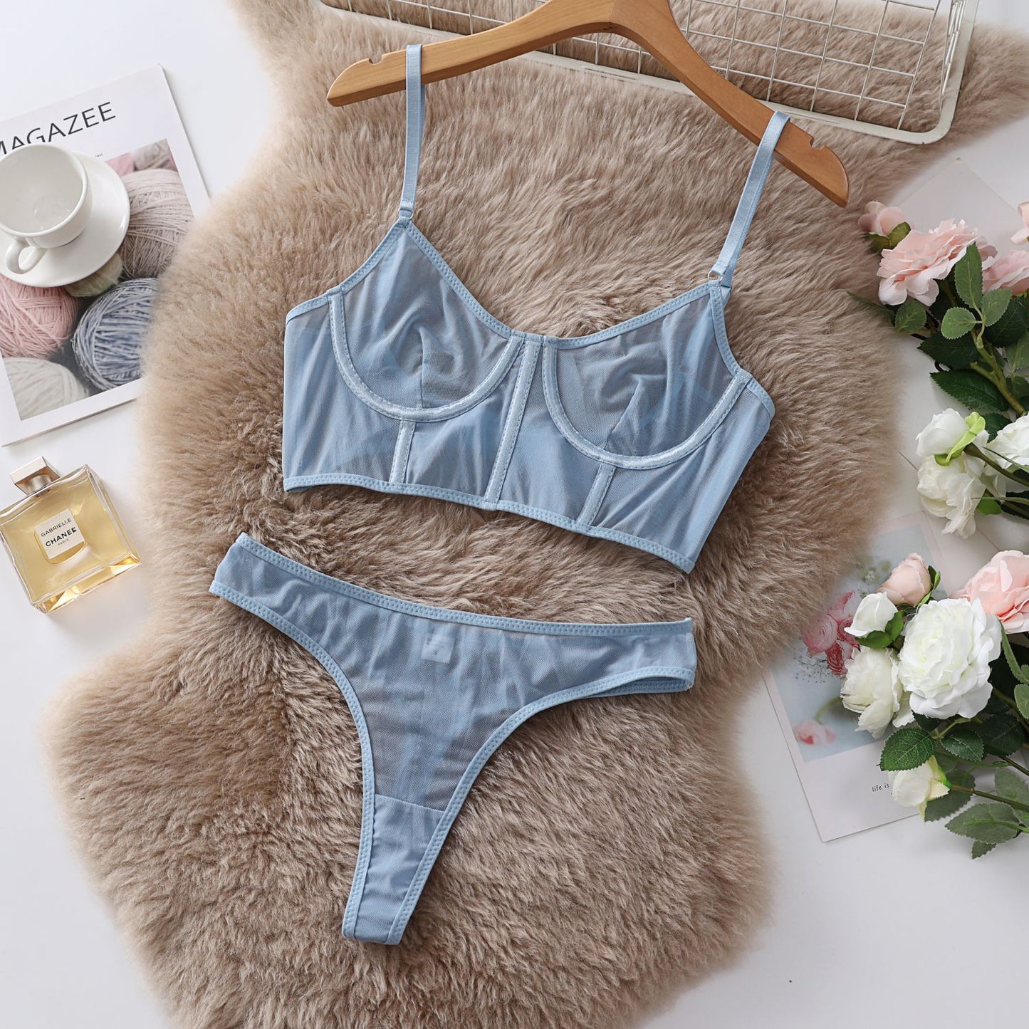 Sexy Transparent Lingerie Set - StripSilk