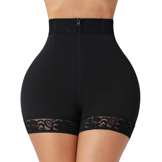 Lace waist cinching waist cinching and hip lifting postpartum high waisted shapewear pants - StripSilk