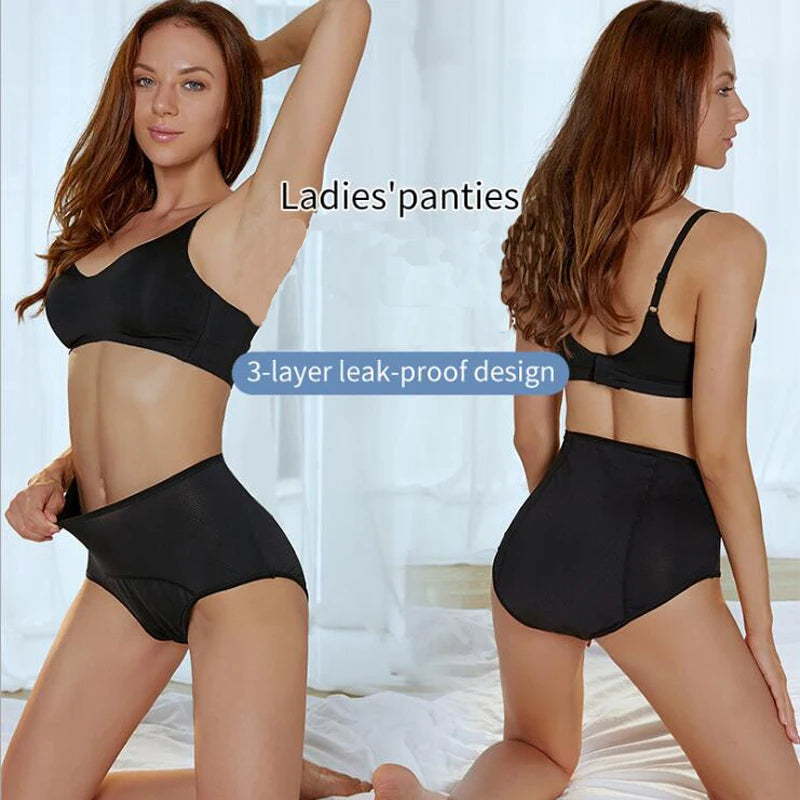 Menstrual Briefs Leak Proof Incontinence Environmetal Underwear Period Panties High Warm Female Women Sexy Pants - StripSilk