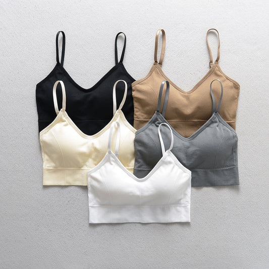 Integrated bra with breast pad for women - StripSilk