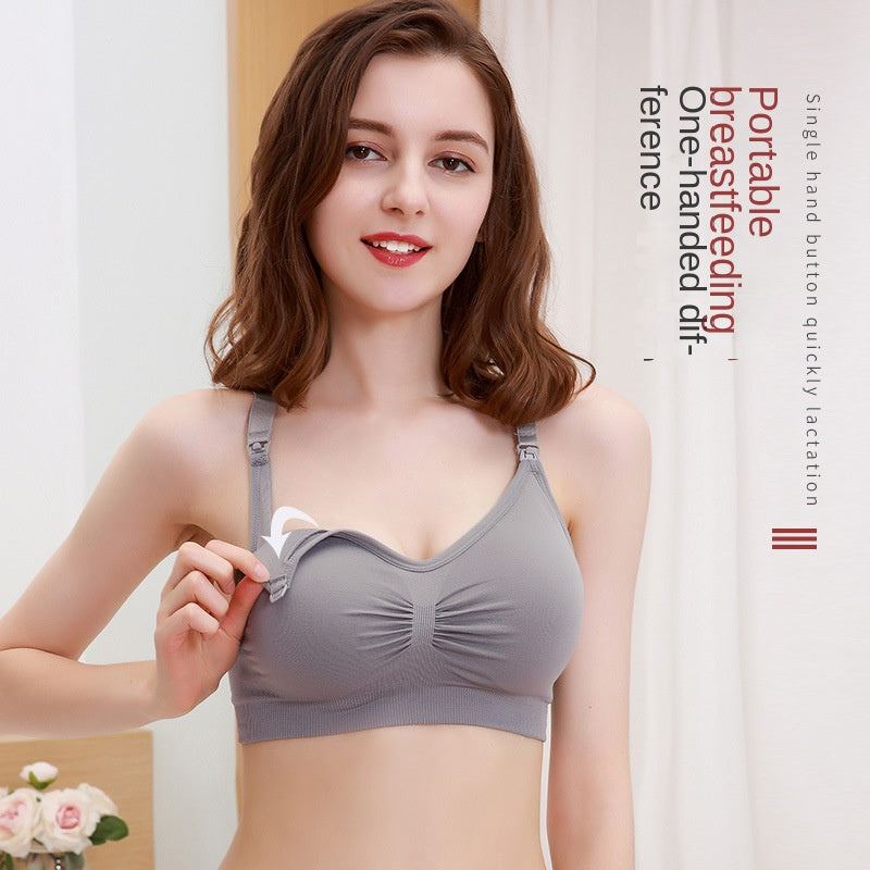Maternity Seamless Large Size Nursing Bra for Breastfeeding and Postpartum Support - StripSilk