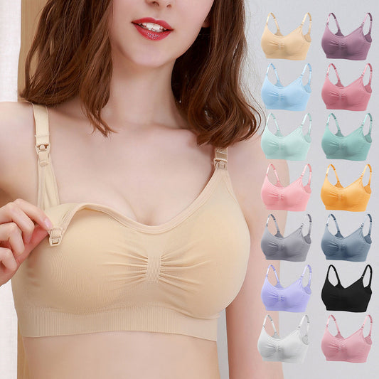 Maternity Seamless Large Size Nursing Bra for Breastfeeding and Postpartum Support - StripSilk