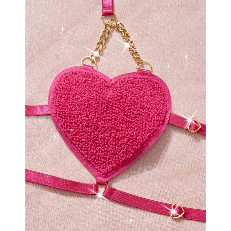 Cross-border Foreign Trade Autumn New Arrival French Style Sexy Lingerie – Heart-shaped Strap Temptation for Women - StripSilk