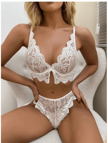 Women's Sexy Lace Erotic Two-Piece Erotic Lingerie - StripSilk